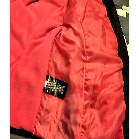 Girls Warm Puffer Jacket With Faux Fur Hood Star Print Size 7/8 - Picture 8 of 15